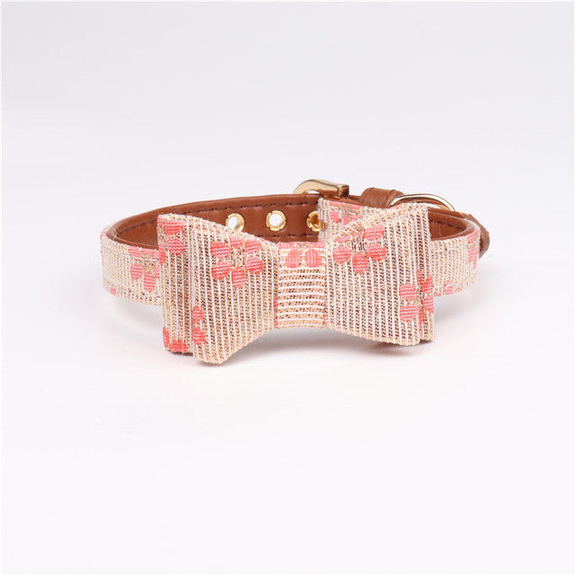 Bonitos Collares de Mascotas con Lazo